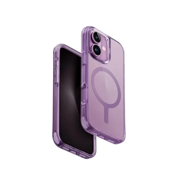 UNIQ COMBAT RUGGED PROTECTIVE CASE WITH 3-TIER IMPACT PROTECTION FOR 2024 IPHONE 16 | GRAPE PINK